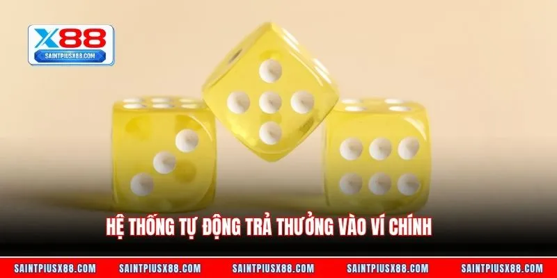 Hệ thống tự động trả thưởng vào ví chính